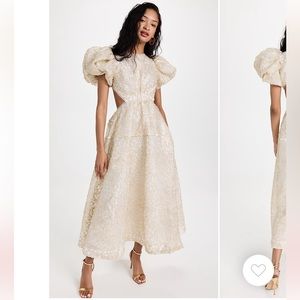 Aje Patina Lace Midi Dress